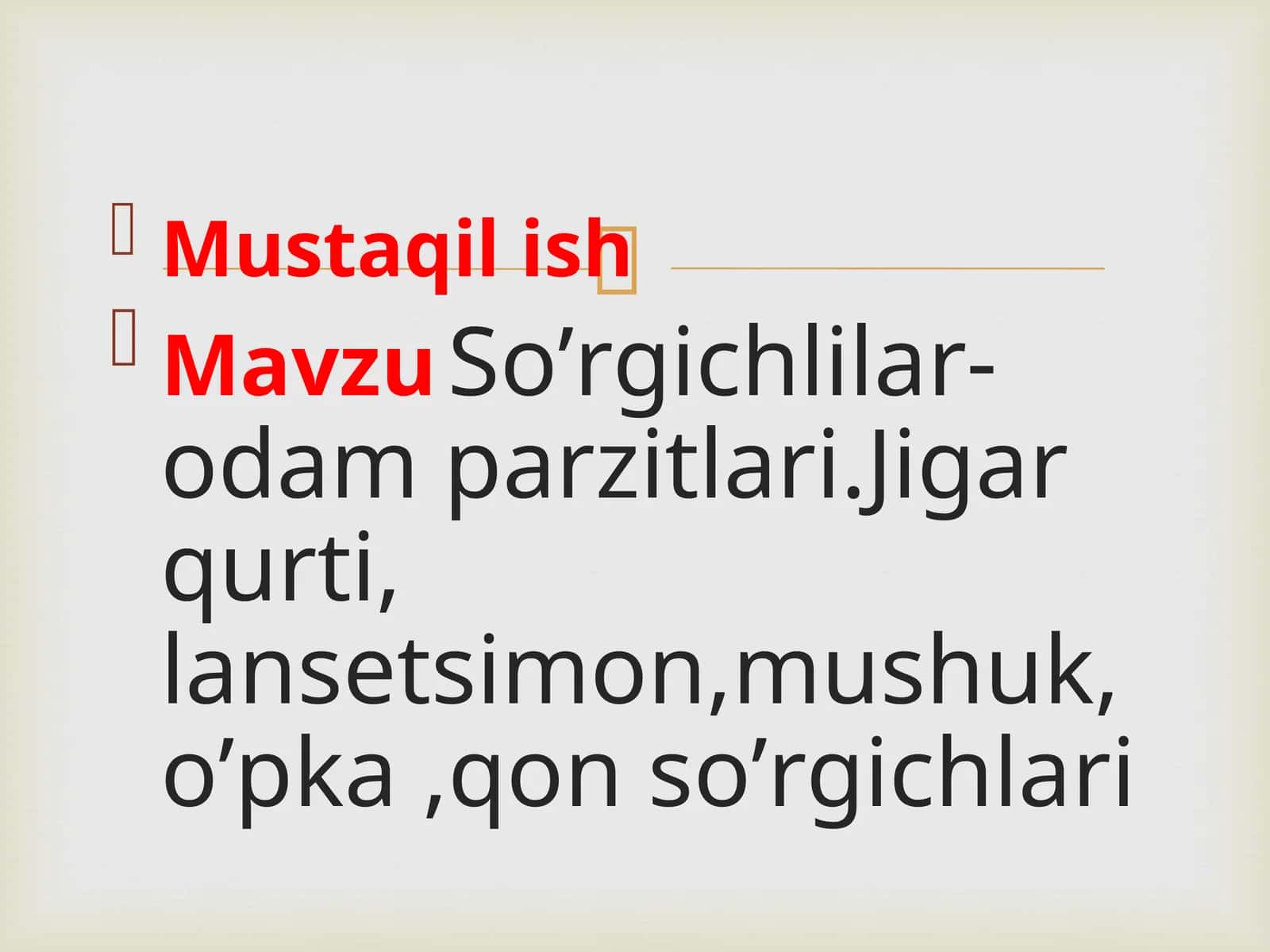 Soʻrgʻichlilar, jgar qurti, odam parazitlari 1
