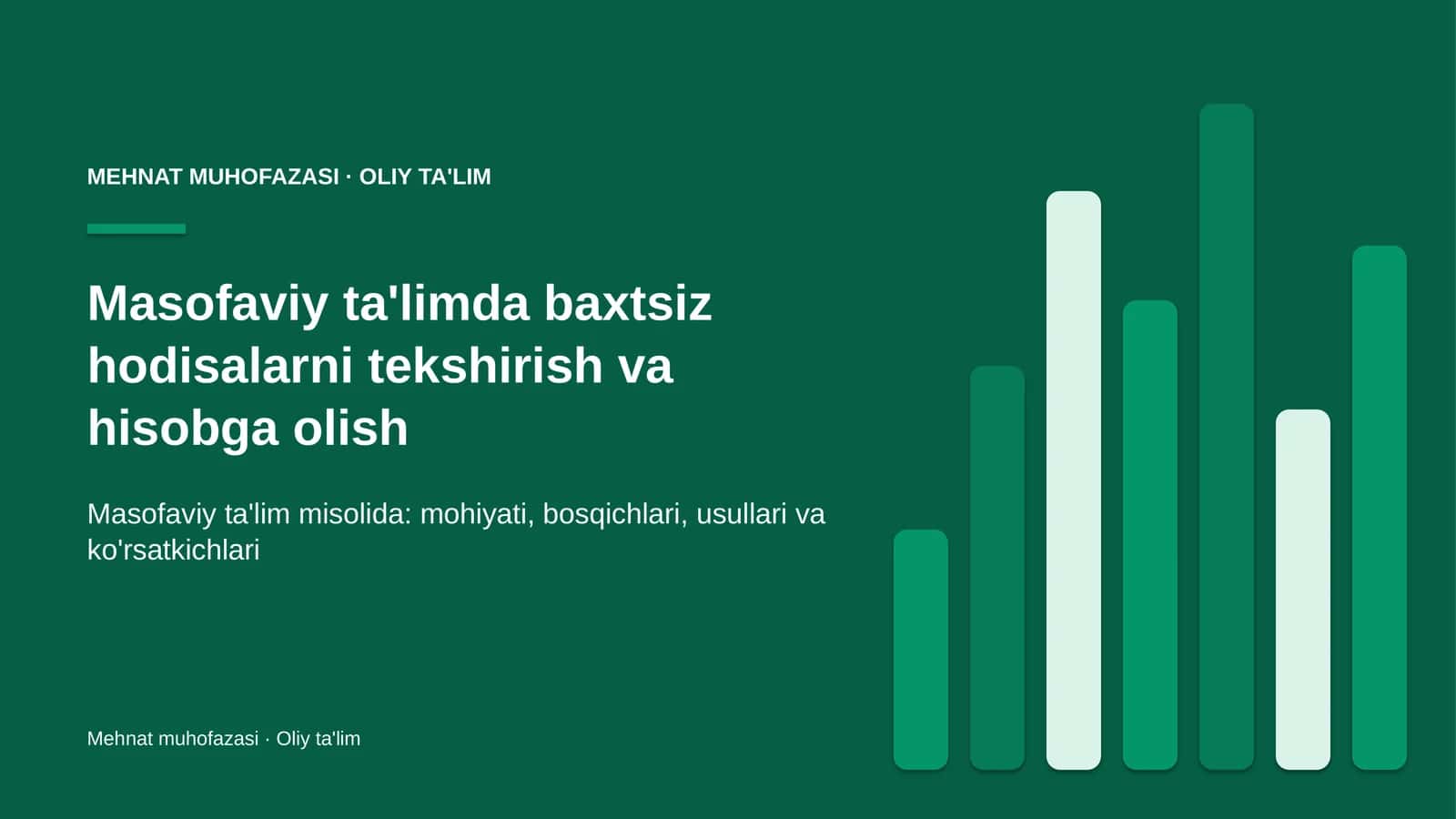 masofaviy ta'limda baxtsiz hodisalarni tekshirish va hisobga olish 9350 1