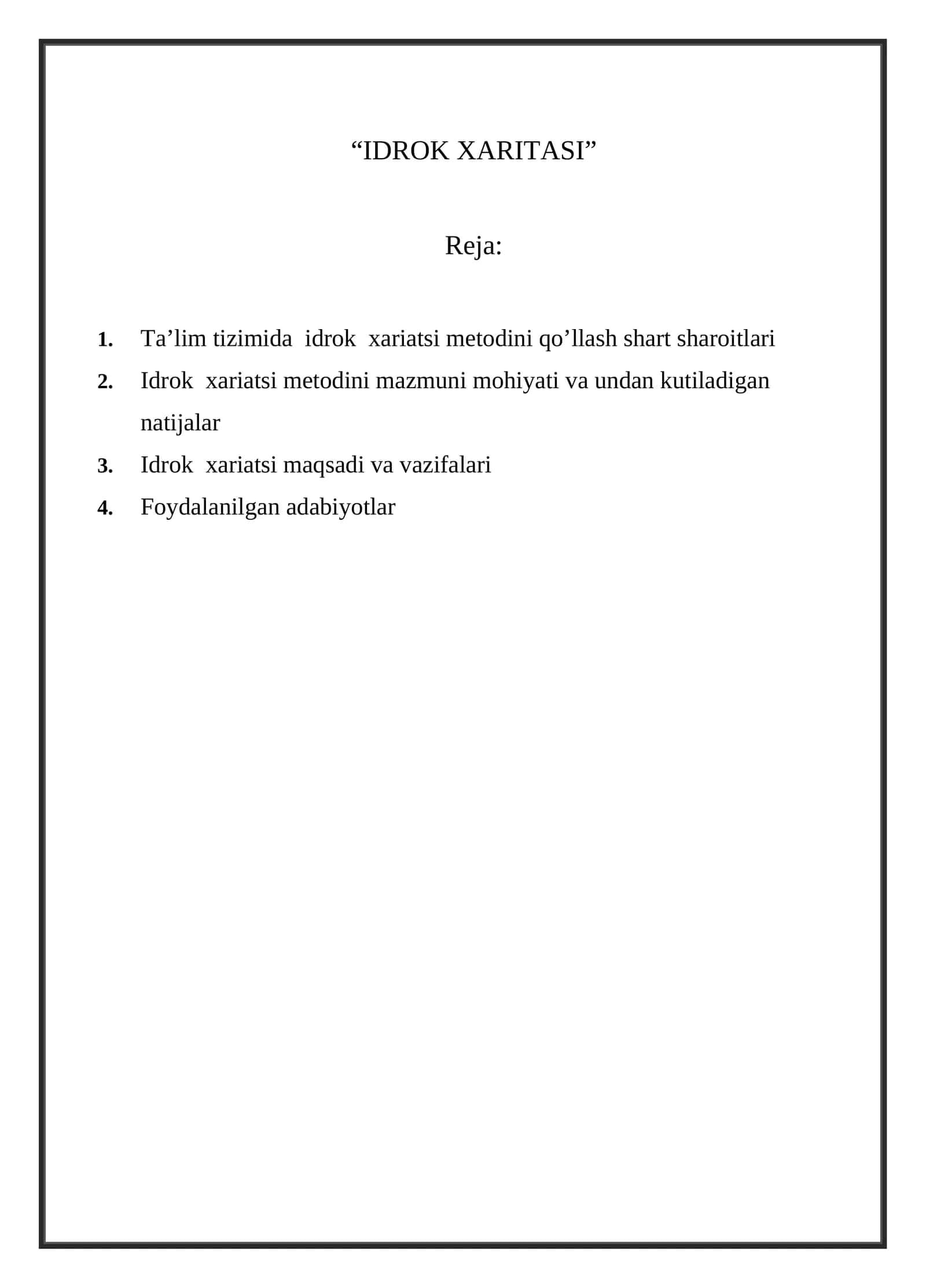 Idrok Xaritasi 1