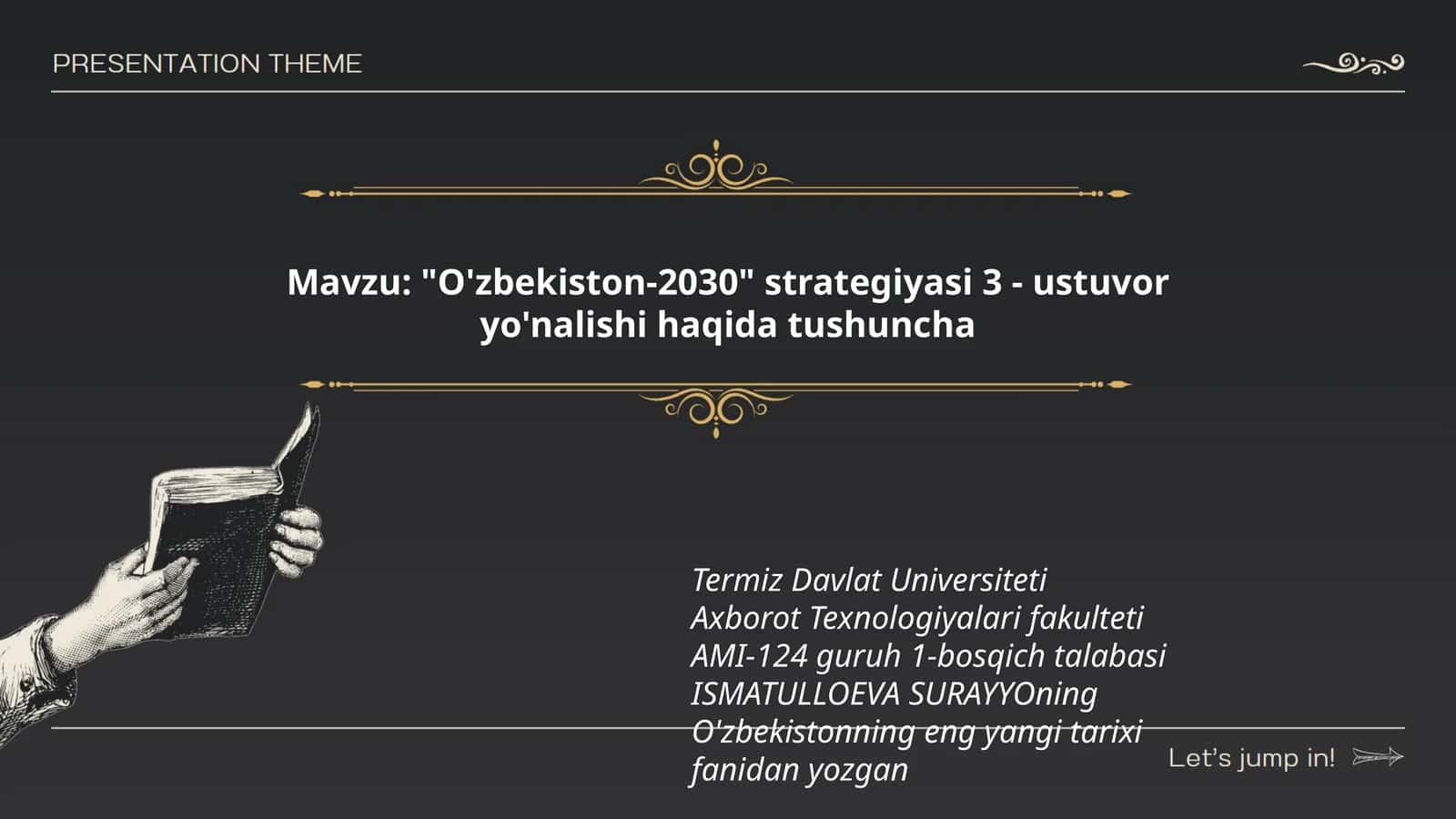 O'zbekiston-2030 strategiyasi 3 - ustuvor yo'nalishi haqida tushuncha 1