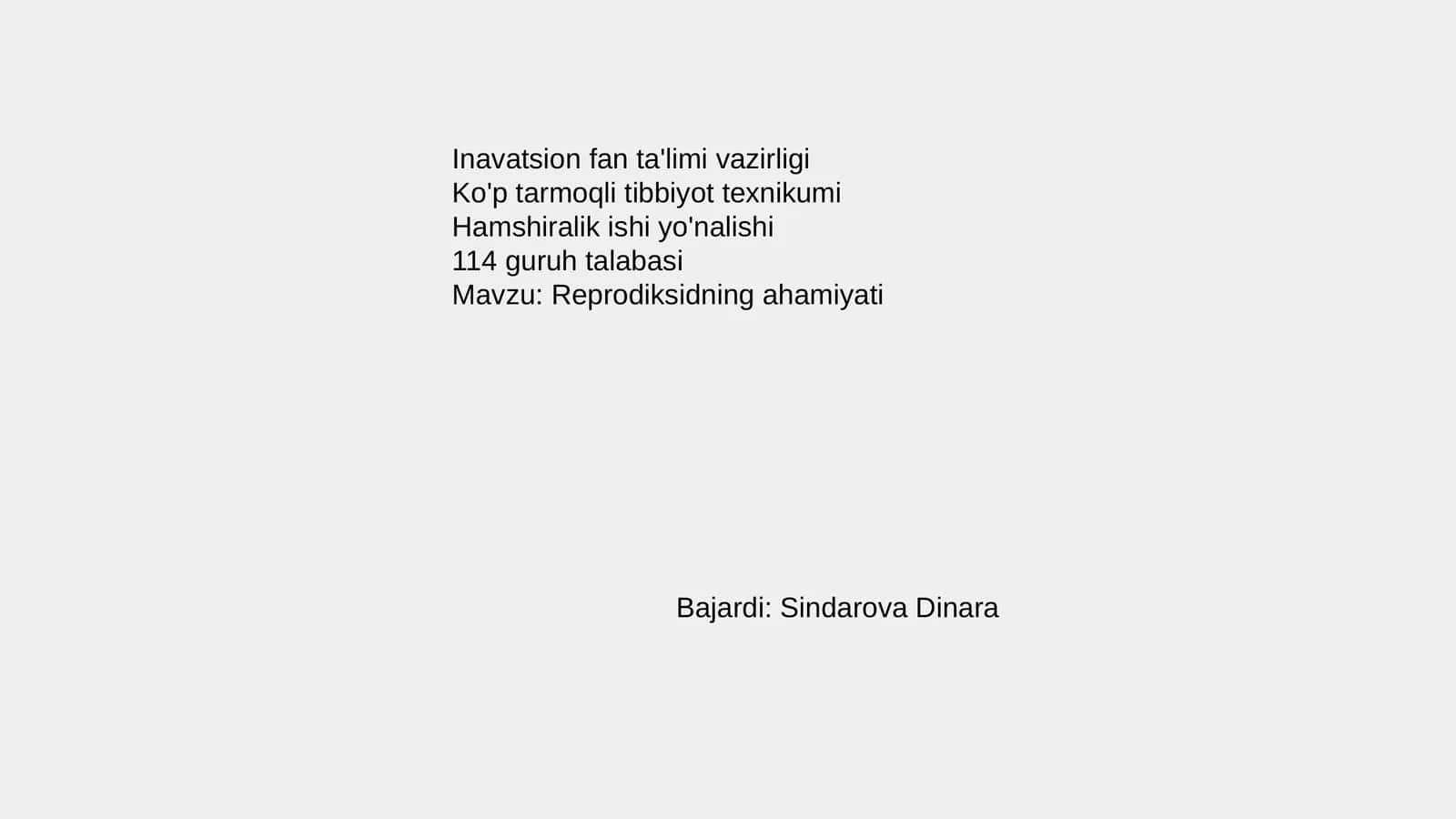 Ko'p tarmoqli tibbiyot texnikumi 1