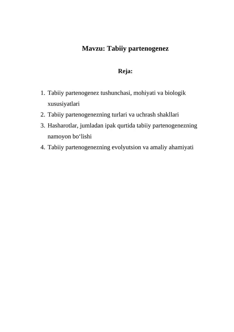 Tabiiy partenogenez 1
