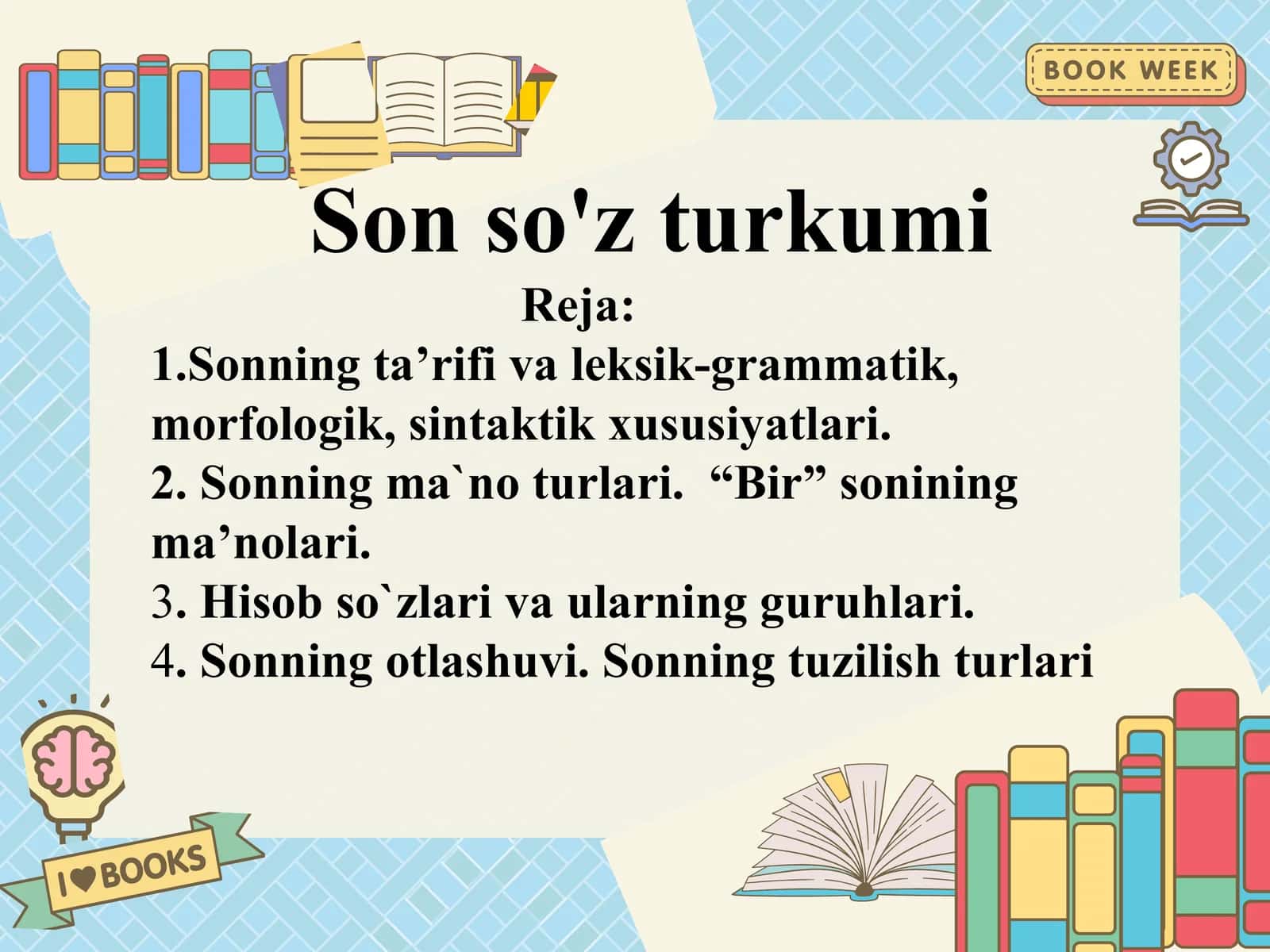 Son so'z turkumi 1