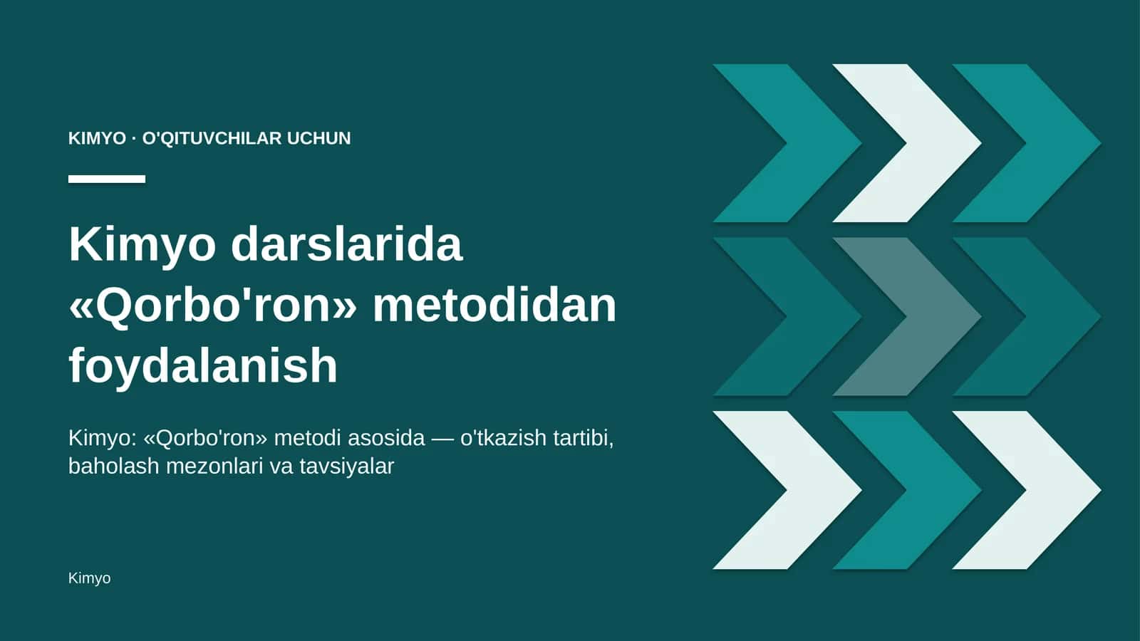 kimyo darslarida qorbo'ron metodidan foydalanish 8758 1