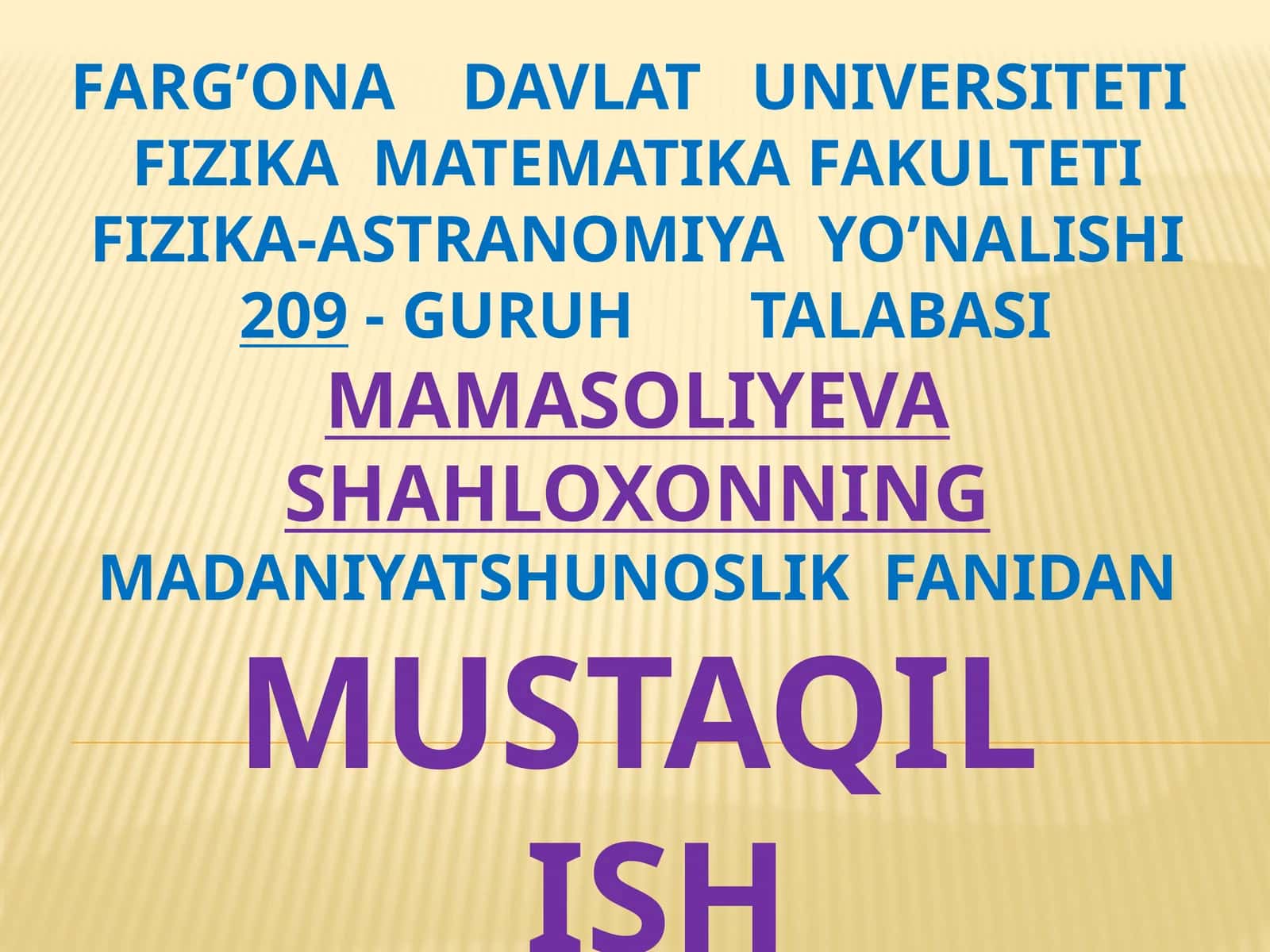 Madaniyat Rivojlanishining Asosiy Qonuniyatlari 1
