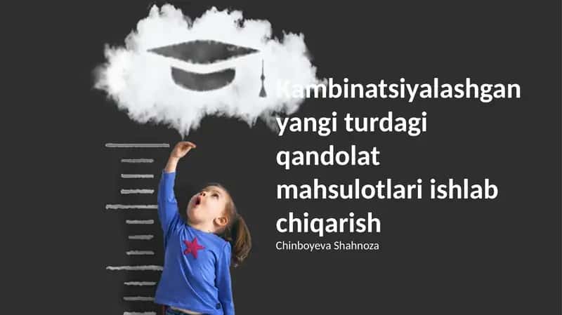 Yangi turdagi qandolat mahsulotlari ishlab chiqarish 1
