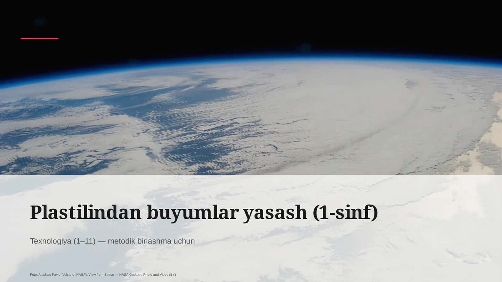 Plastilindan buyumlar yasash (1-sinf) 1