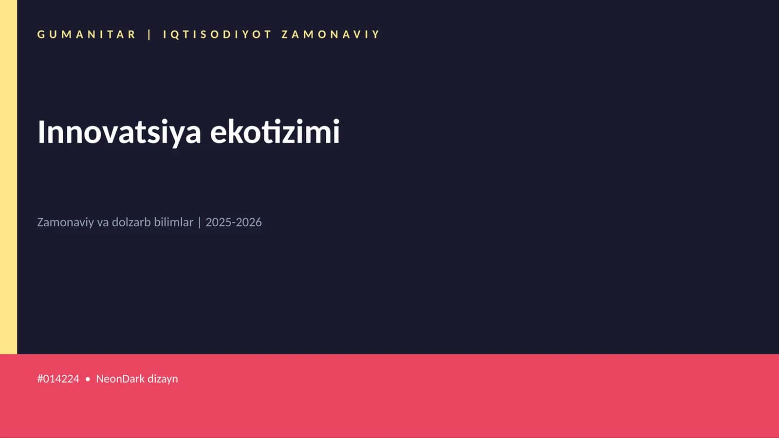 Innovatsiya ekotizimi 1