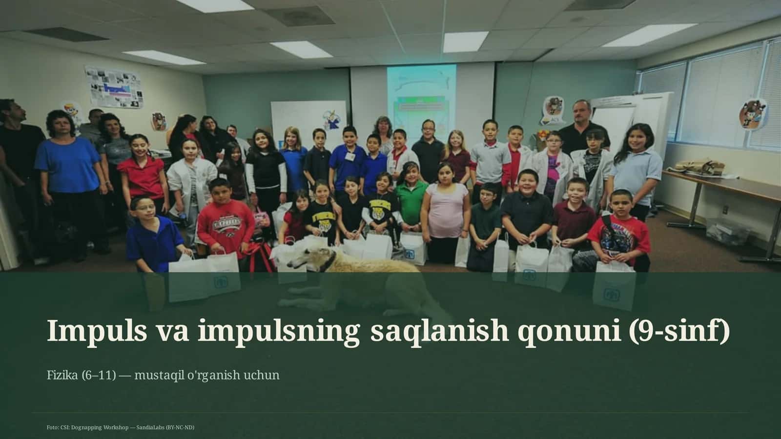 Impuls va impulsning saqlanish qonuni (9-sinf) 1