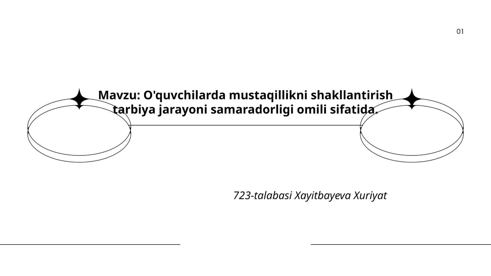 O'quvchilarda mustaqillikni shakllantirish tarbiya jarayoni samaradorligi omili 1