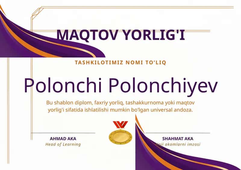 MAQTOV YORLIG'I 1