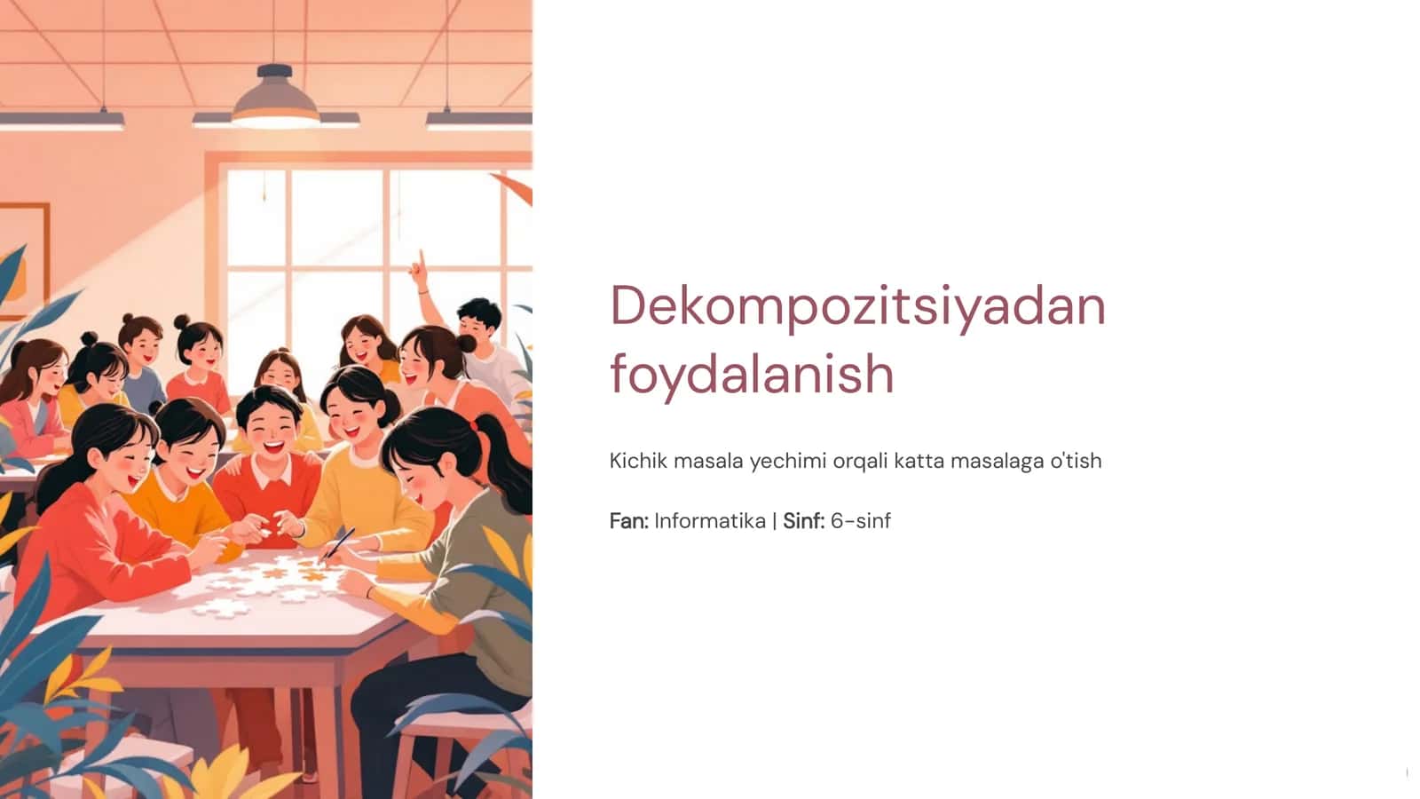 Dekompozitsiyadan foydalanish 1