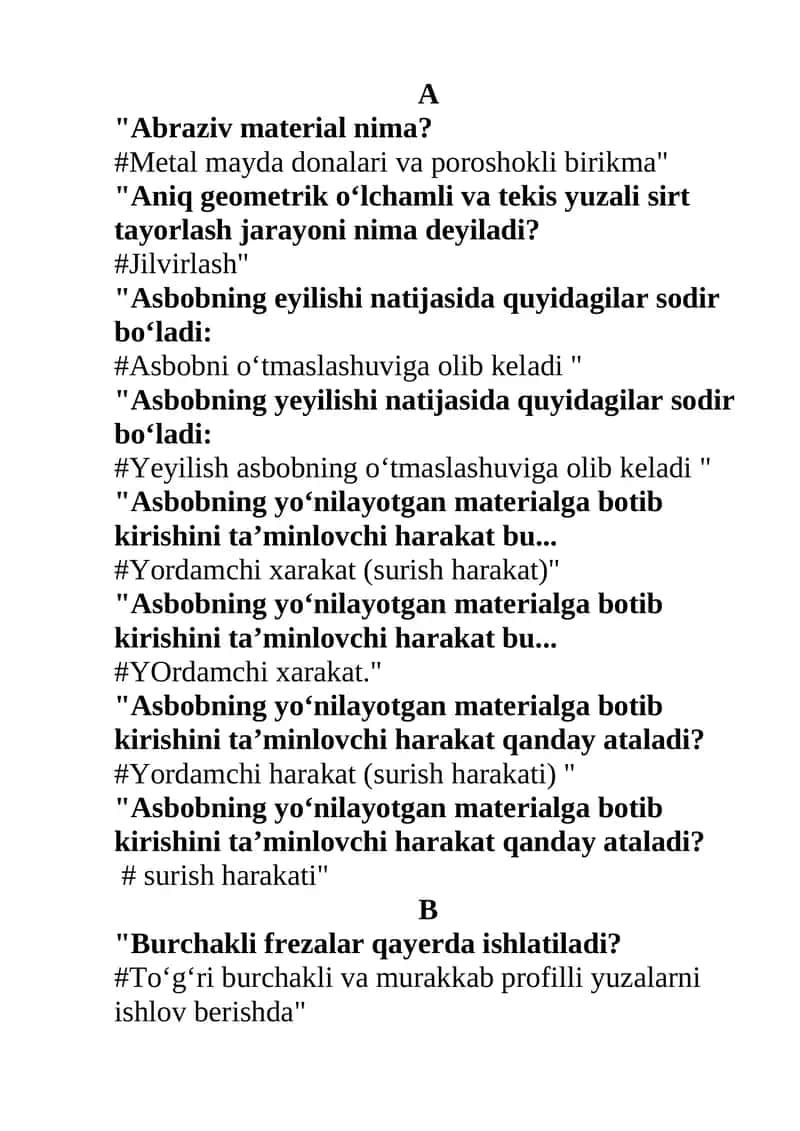 Abraziv material nima? 1