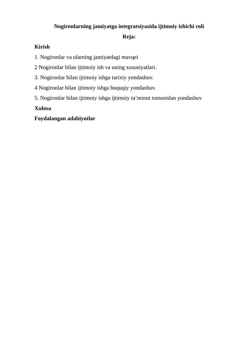 Nogironlarning jamiyatga integratsiyasida ijtimoiy ishichi roli 1