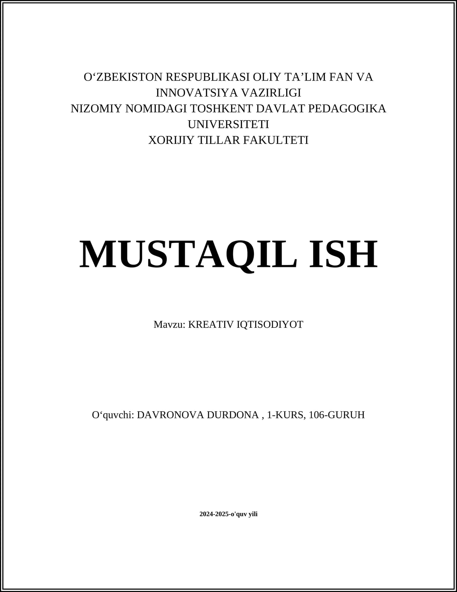 KREATIV IQTISODIYOT 1