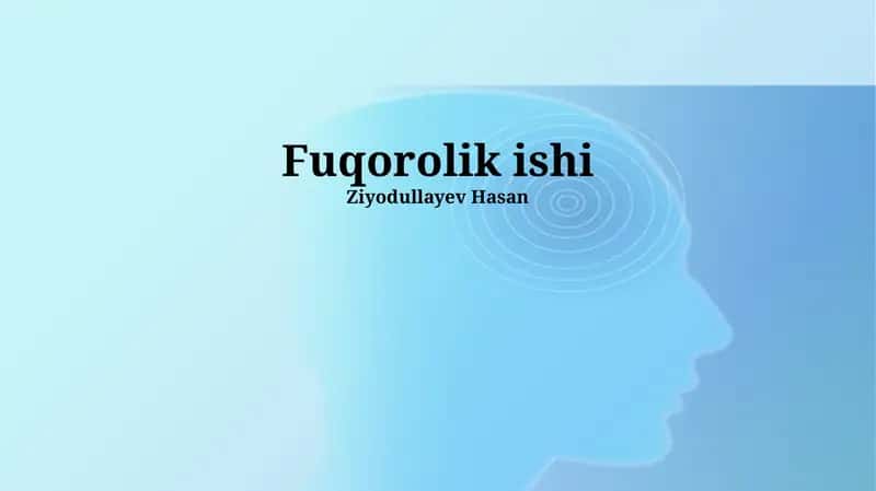 Fuqorolik ishi 1