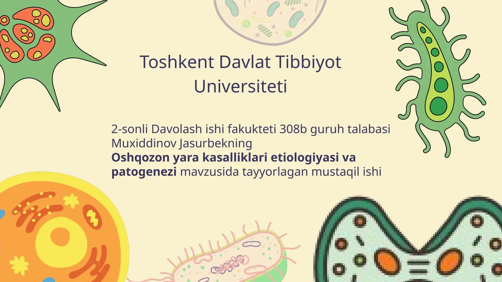 Oshqozon yara kasalligi etiologiyasi va patogenez 1