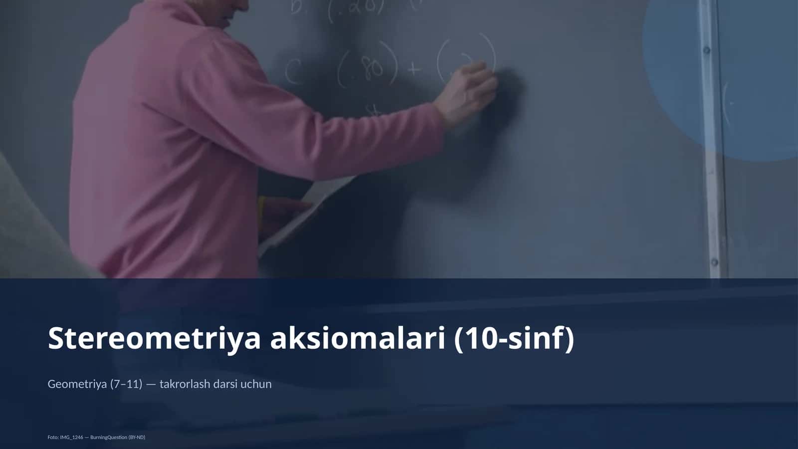 Stereometriya aksiomalari (10-sinf) 1