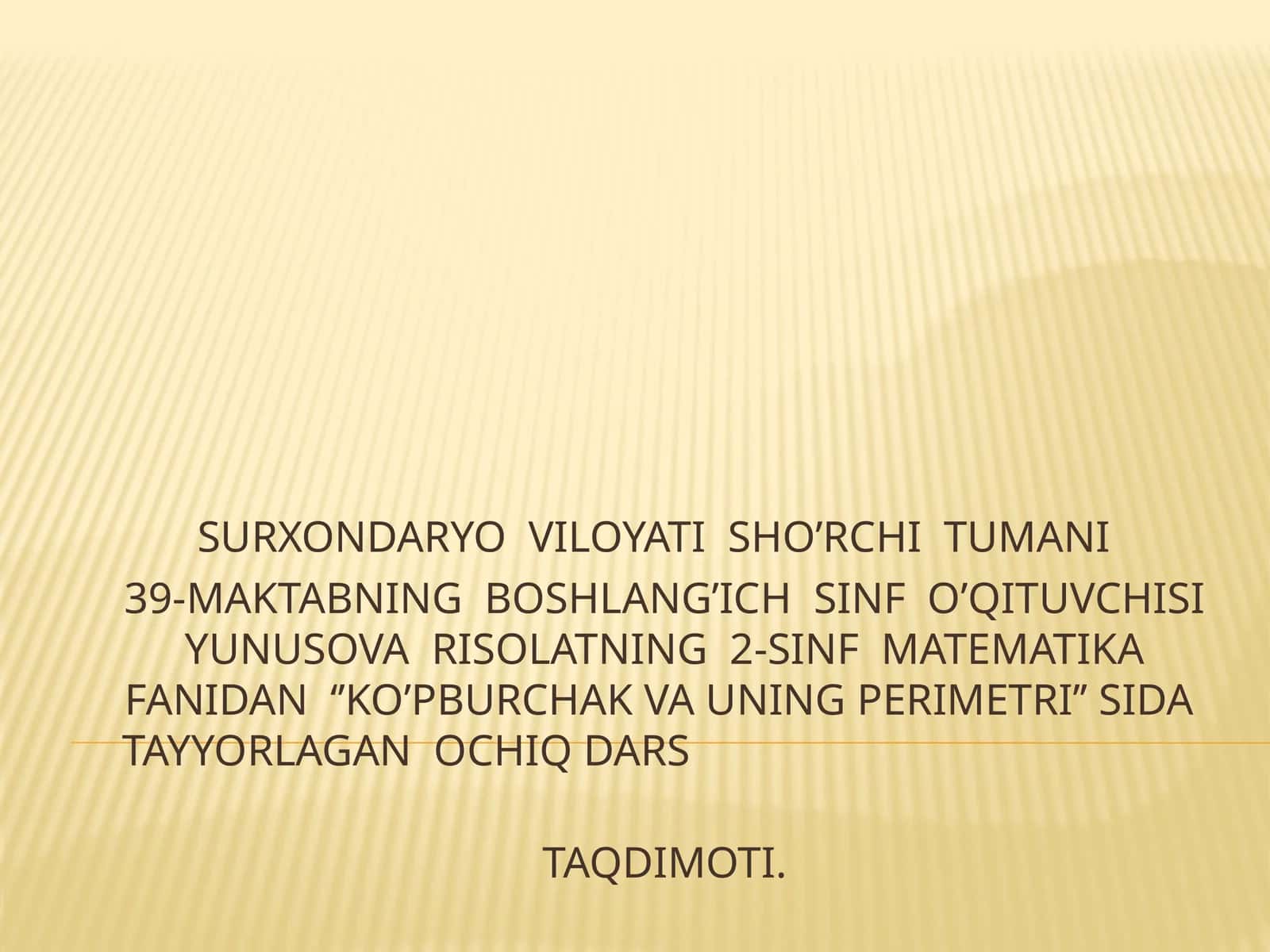 Ko‘pburchak va uning perimetri 1
