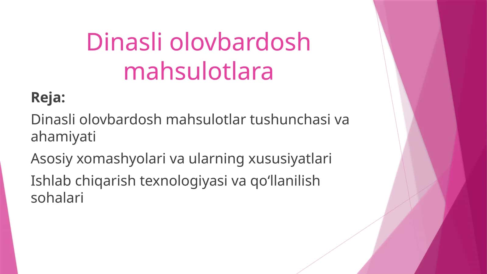 Dinasliolov bardosh mahsulotlara 1
