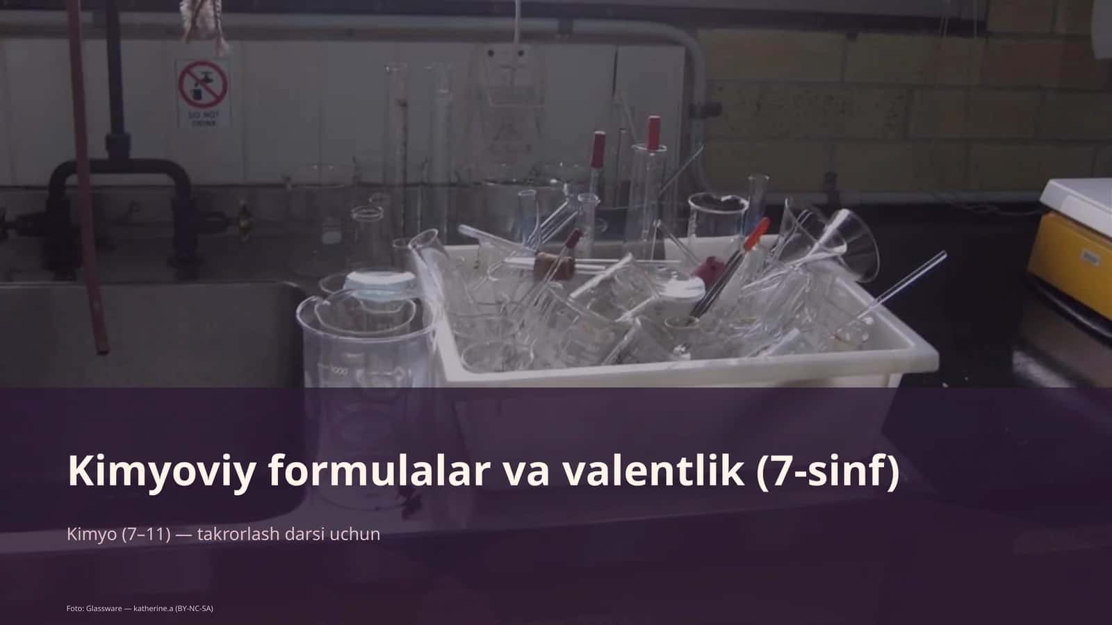 Kimyoviy formulalar va valentlik (7-sinf) 1
