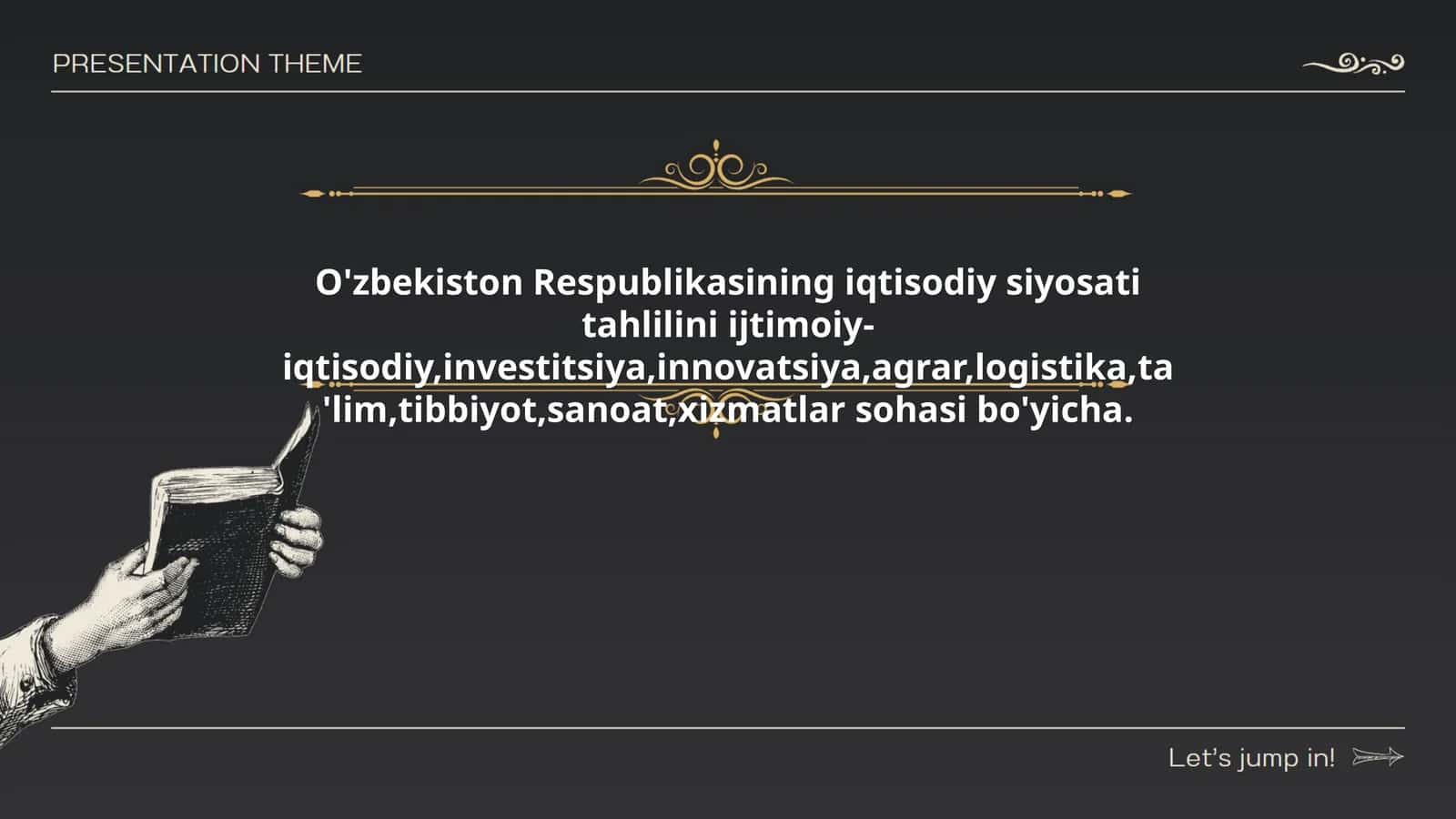 O'zbekiston Respublikasining iqtisodiy siyosati tahlili 1
