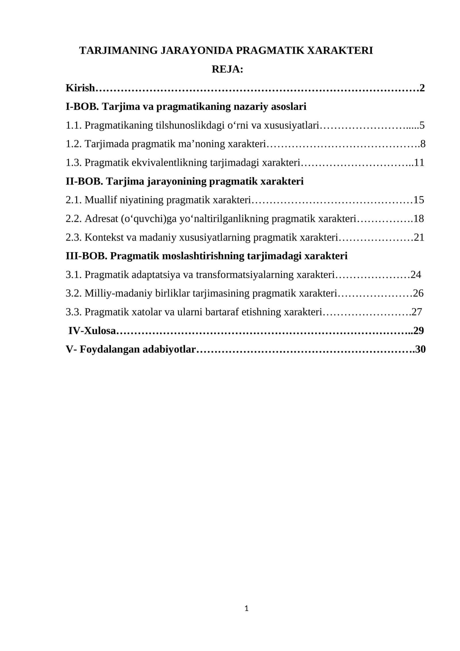TARJIMANING JARAYONIDA PRAGMATIK XARAKTERI 1