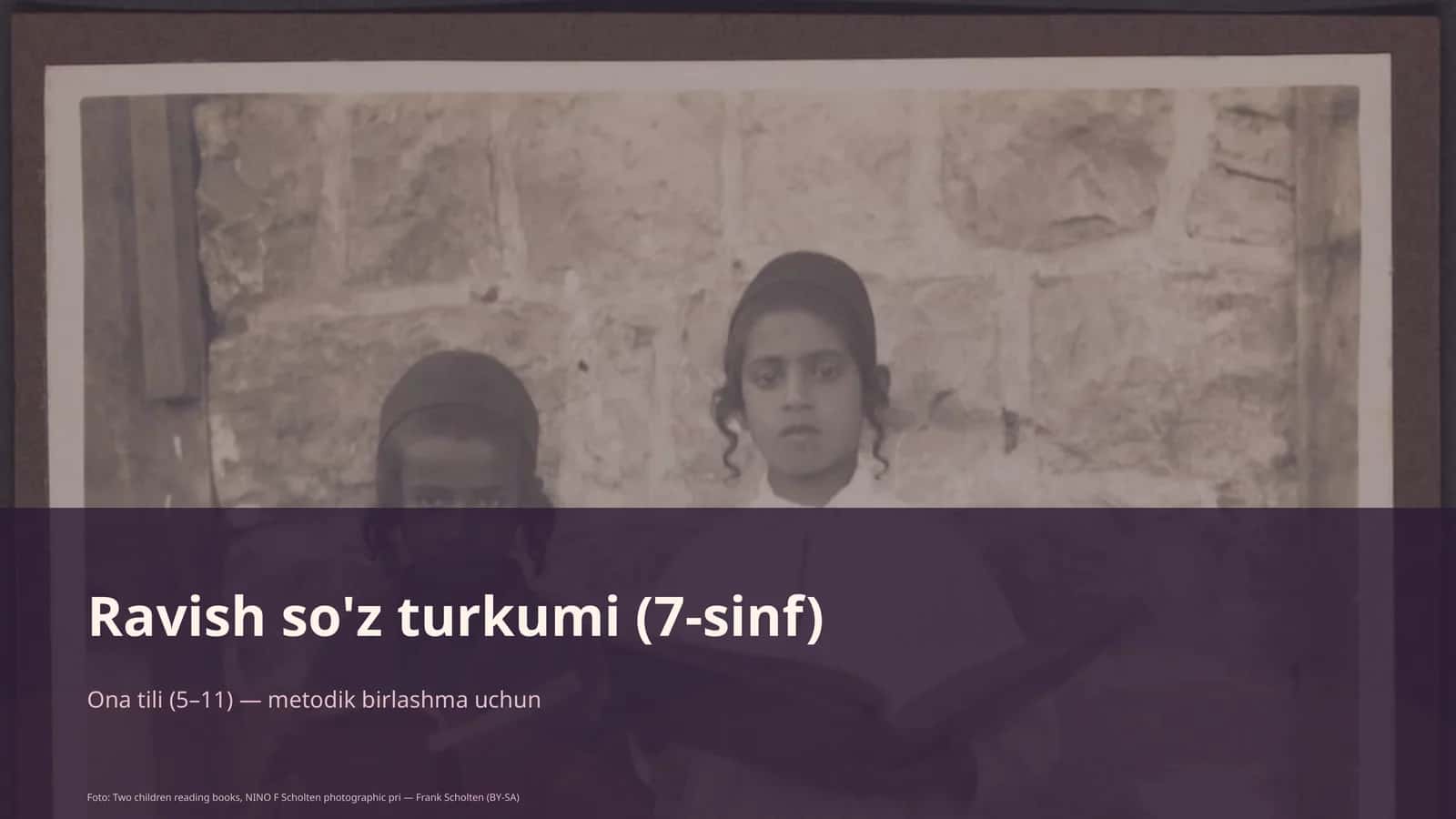 Ravish so'z turkumi (7-sinf) 1