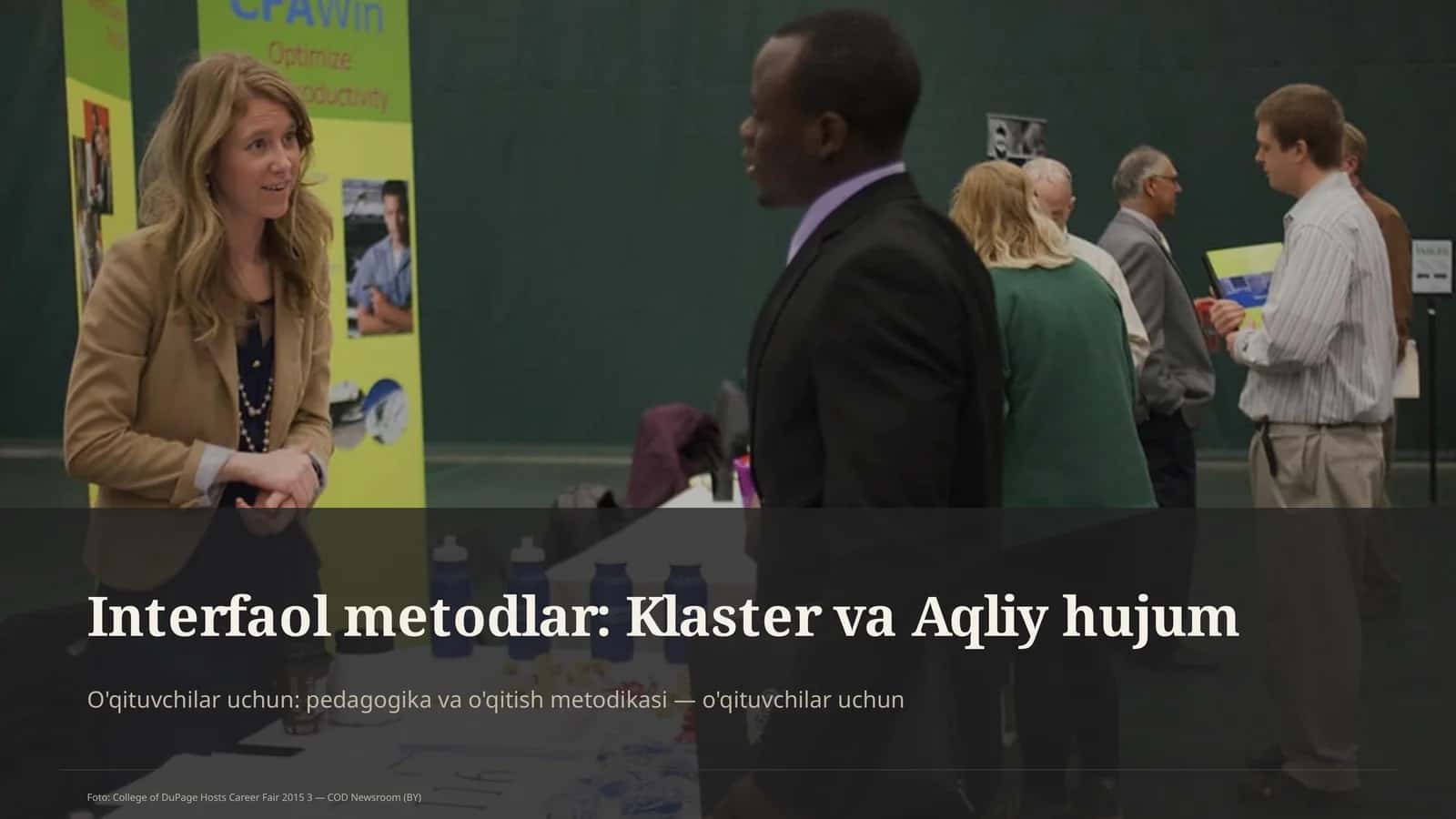 Interfaol metodlar: Klaster va Aqliy hujum 1
