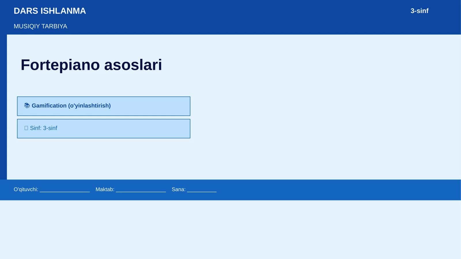 Fortepiano asoslari 1