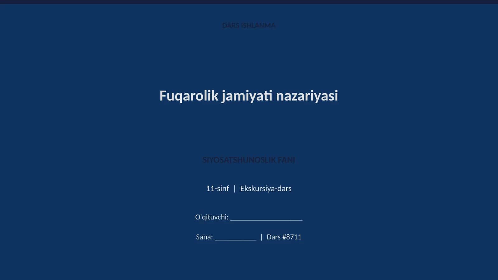 Fuqarolik jamiyati nazariyasi 1