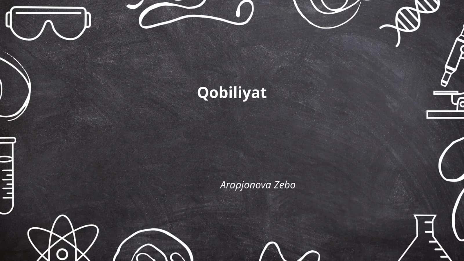 Qobiliyat 1
