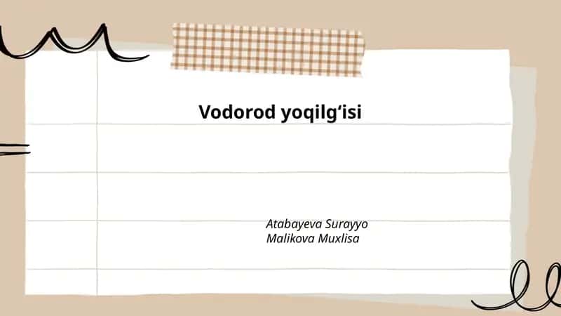 Vodorod yoqilgʻisi 1