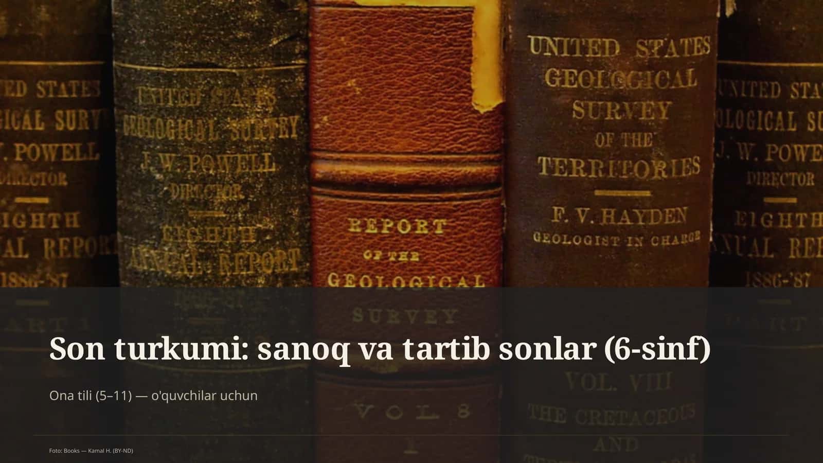 Son turkumi: sanoq va tartib sonlar (6-sinf) 1