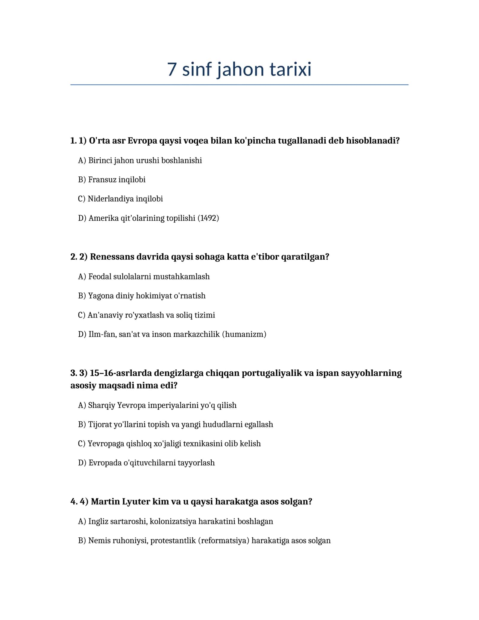 7 sinf jahon tarixi 1