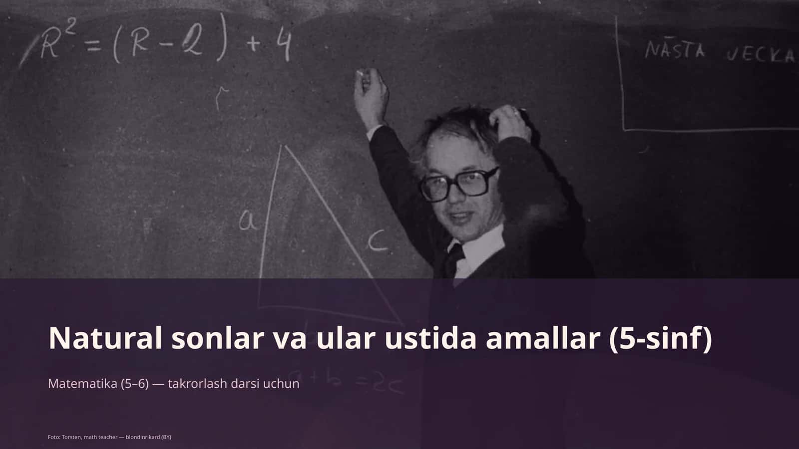 Natural sonlar va ular ustida amallar (5-sinf) 1
