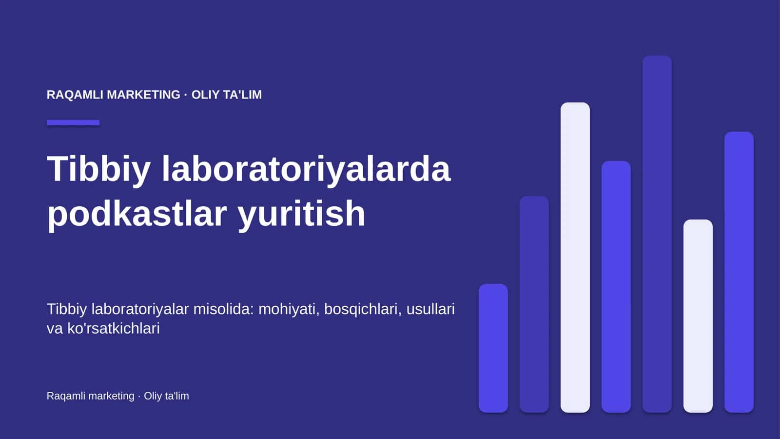 Tibbiy laboratoriyalarda podkastlar yuritish 1