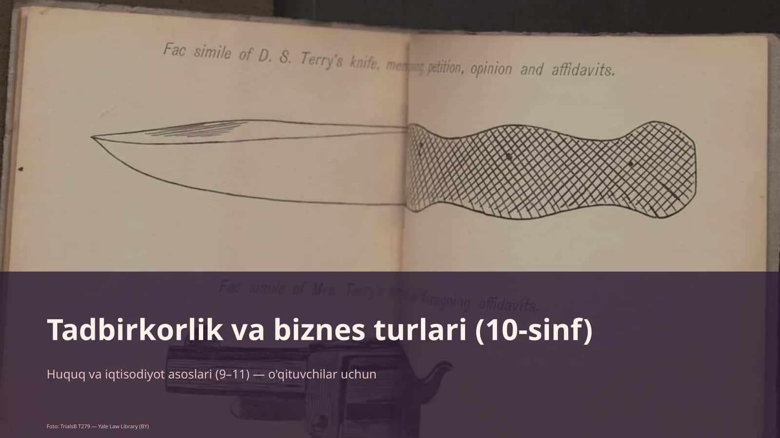 Huquq va iqtisodiyot asoslari (9–11) — o'qituvchilar uchun 1