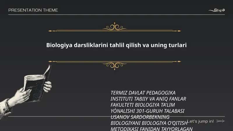 BioIogiya oʻqitish metodikasi 1
