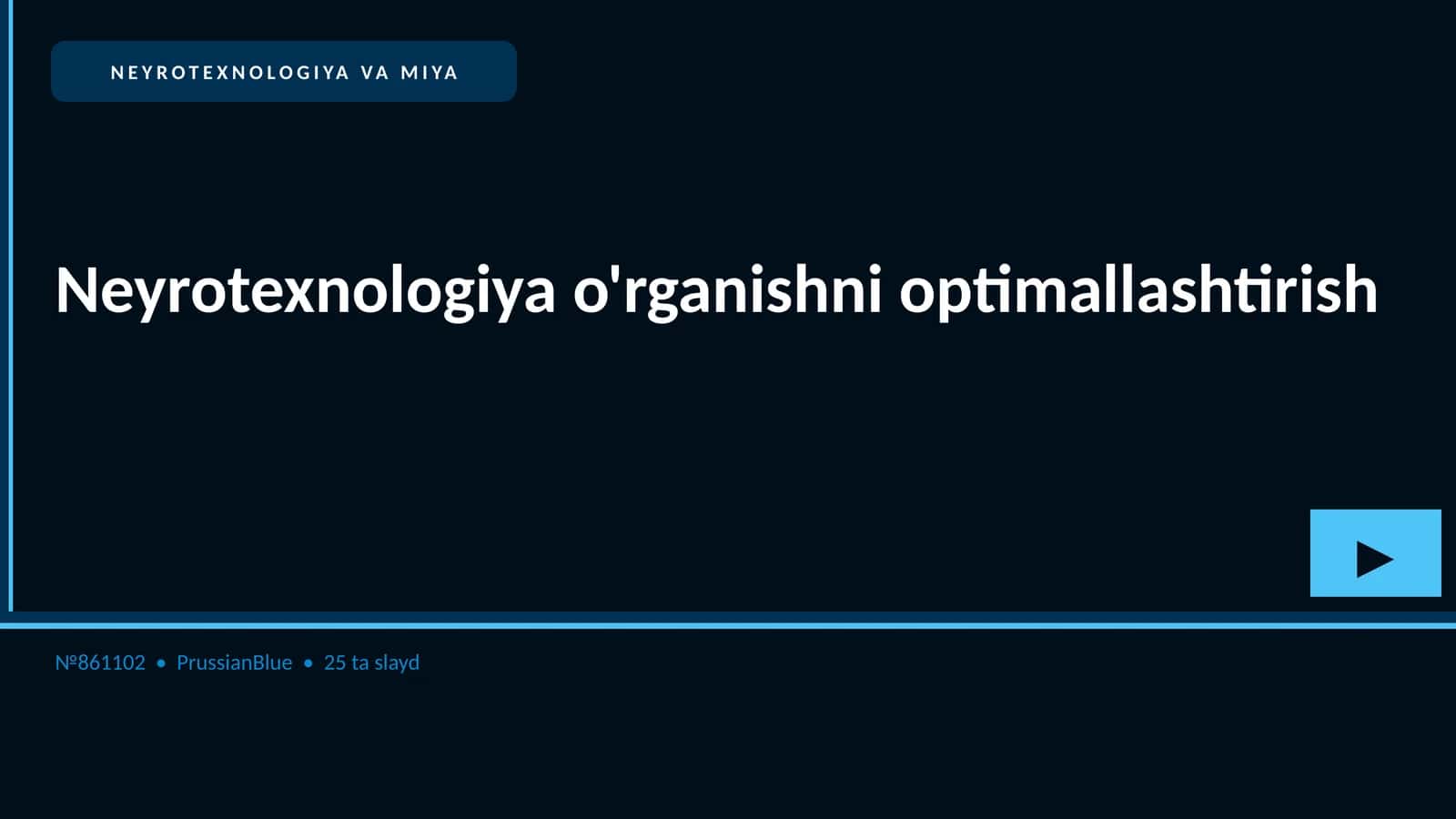 Neyrotexnologiya va Miya 1