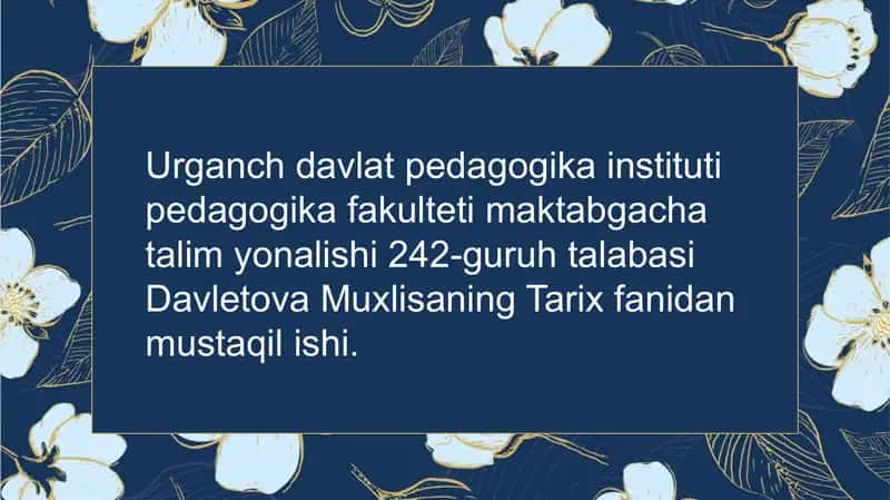 O‘zbekistonning ijtimoiy sohasidagi o‘zgarishlar 1