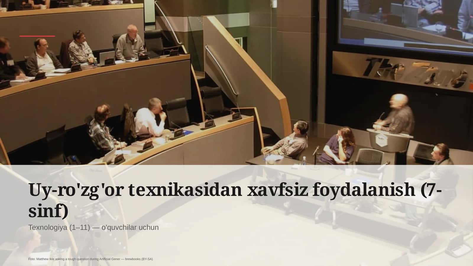 Uy-ro'zg'or texnikasidan xavfsiz foydalanish (7-sinf) 1