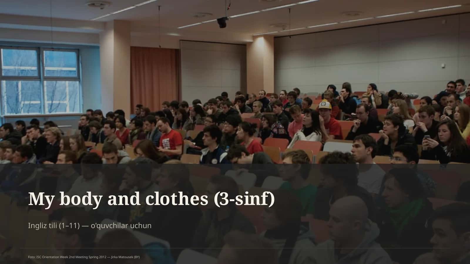 My body and clothes (3-sinf) 1