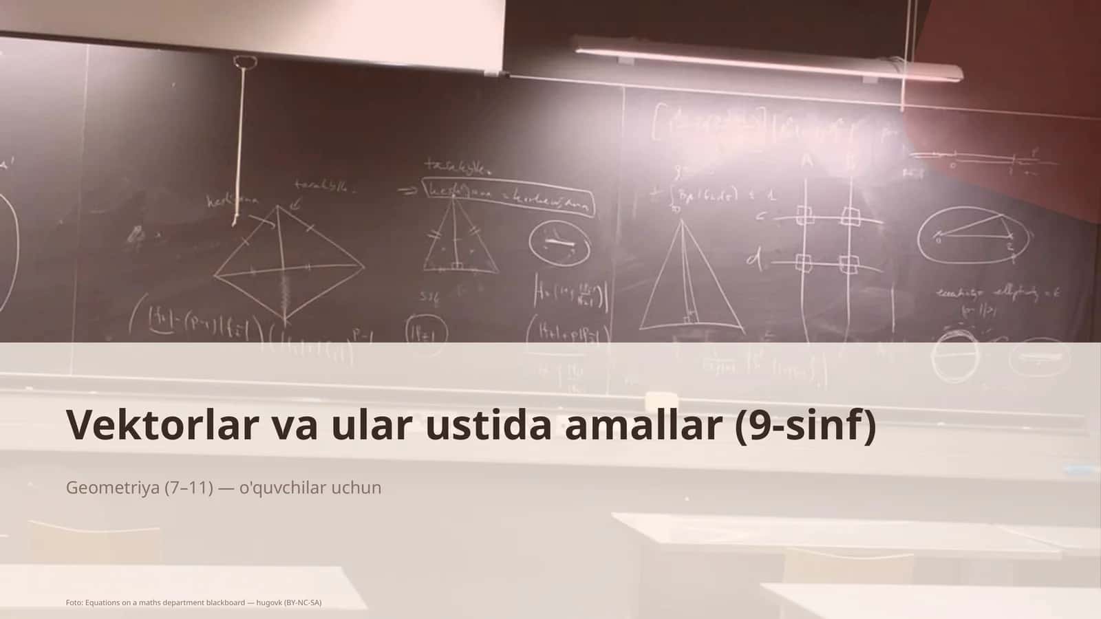 Vektorlar va ular ustida amallar (9-sinf) 1
