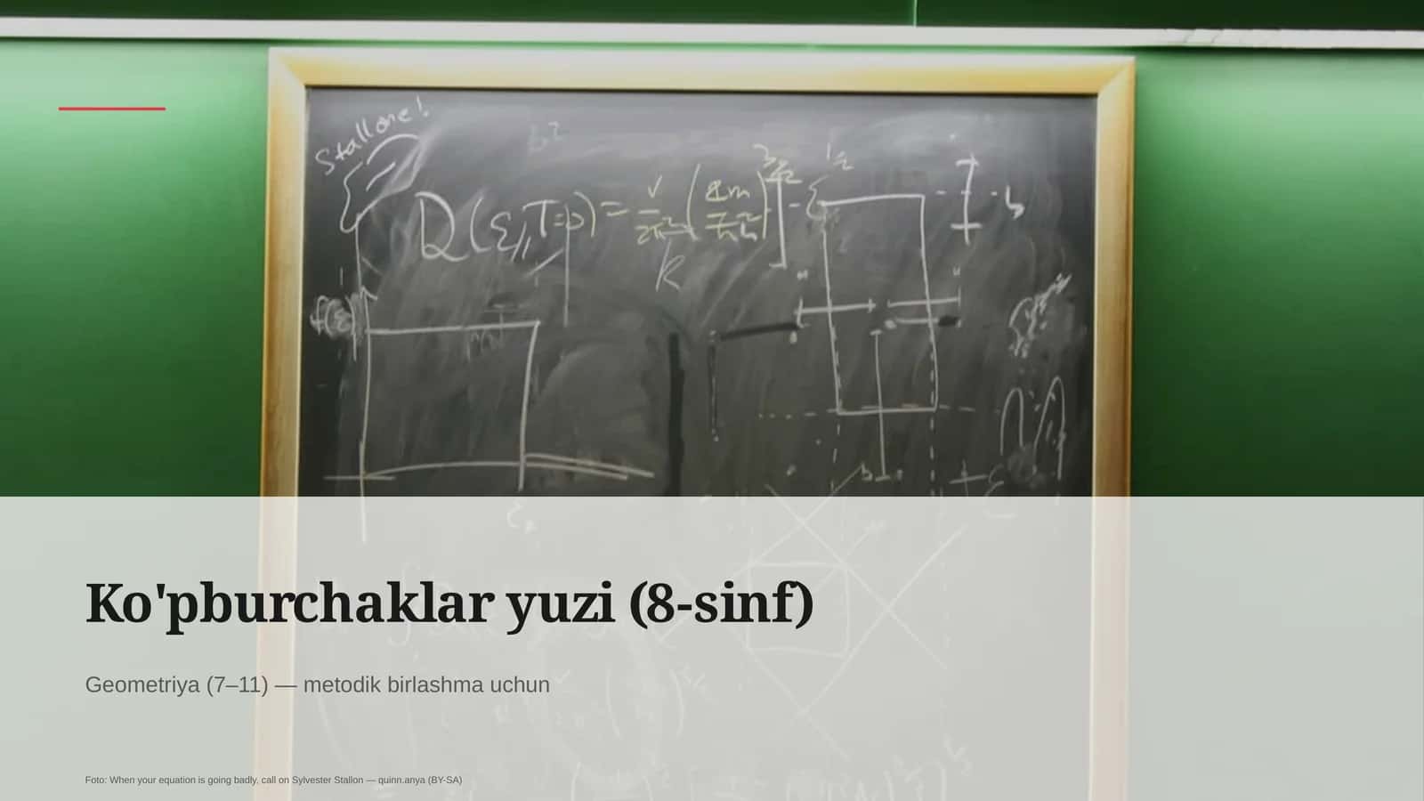 Ko'pburchaklar yuzi (8-sinf) 1
