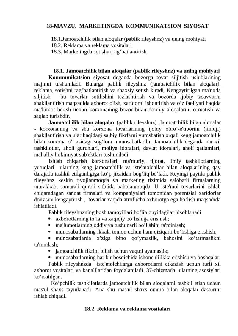 Kommunikatsion siyosat 1