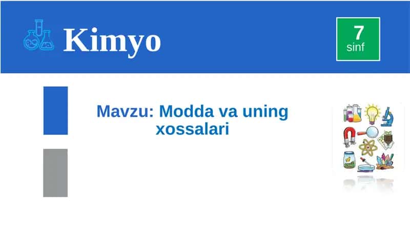 Modda va uning xossalari 1