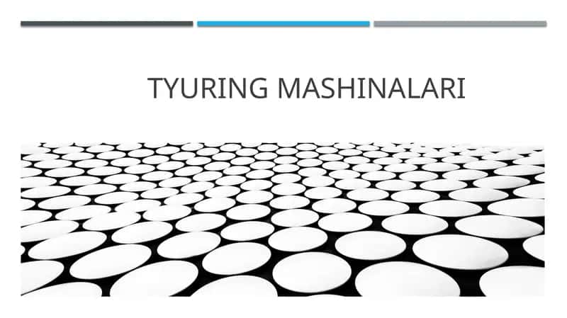 Tyuring mashinalar 1