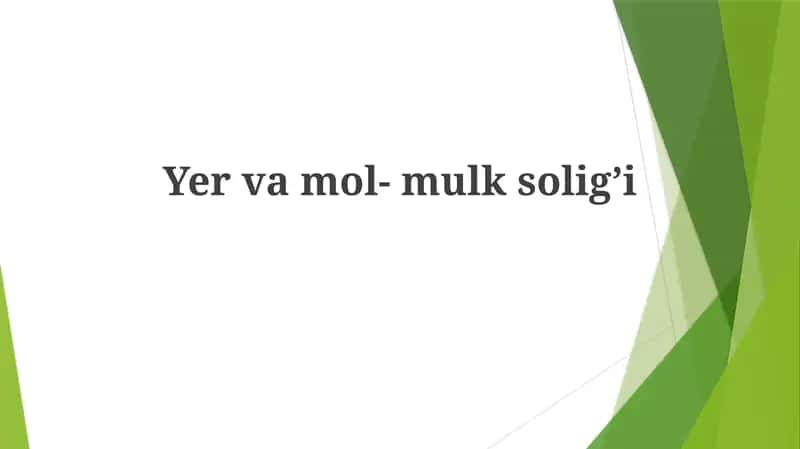 Yervamol-mulksolig’i 1