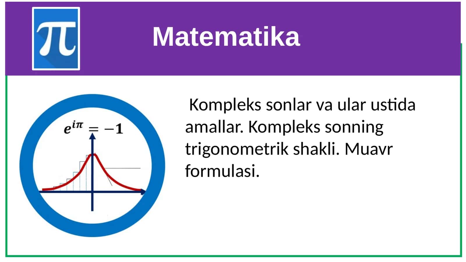 Matematika 1